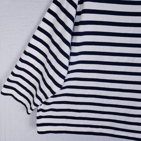 J Crew Classic Mariner Boatneck T-shirt in Stripe BF359 size 3X Nautical Preppy - Picture 15 of 16